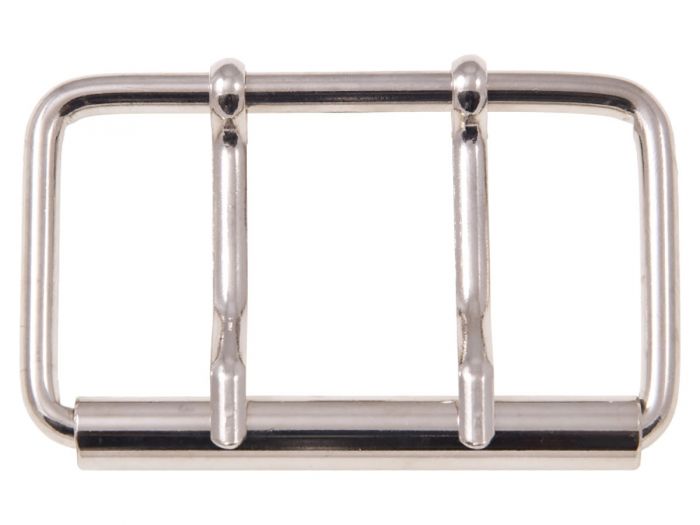 Double Tong Roller Buckle 78mm / 3" Nickel Plated