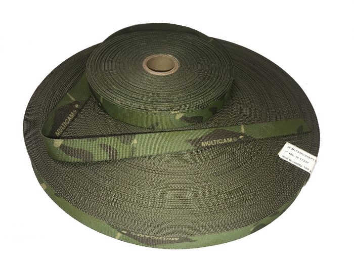 25mm - 1" Double Sided Crye Multicam Tropic Webbing with CTEdge™ 2 Rolls