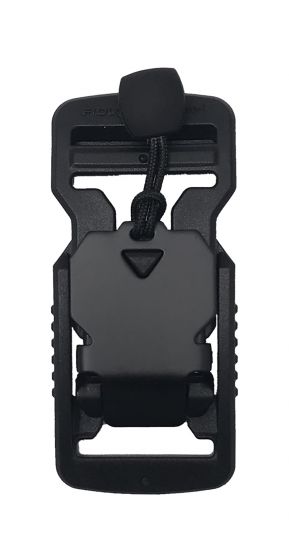 Black Fidlock V-BUCKLE 25mm + Pull Tab