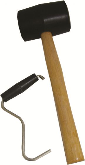 Rubber Mallet and peg extractor