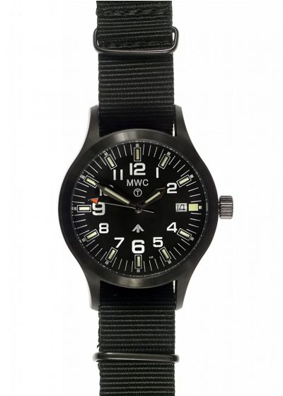 Military Watch Company MWC MKIII PVD Steel Watch with Tritium GTLS Tubes 