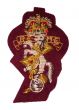 REME Para Airborne Wire Embroided Officers Cap Badge (Maroon)