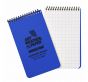 76x130mm Top Spiral 30 Page Modestone Waterproof Notepad (3"x5") Blue