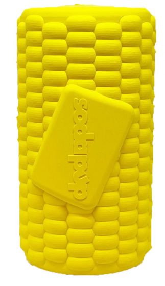 Sodapup Corn on the Cob Treat Dispenser and Chew Toy - Large - Yellow
