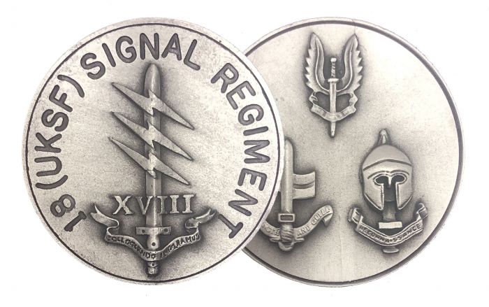 18 (UKSF) Signal Regiment Coin front and back