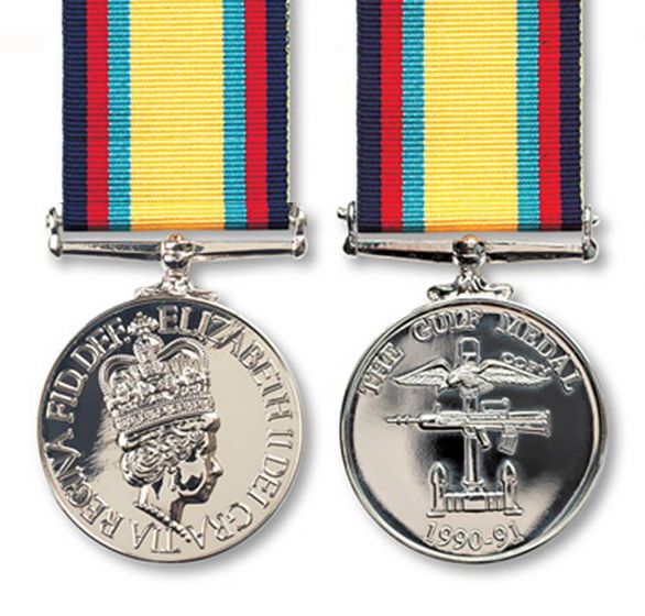Official Gulf War Full Size Medal (1990-91) + Ribbon
