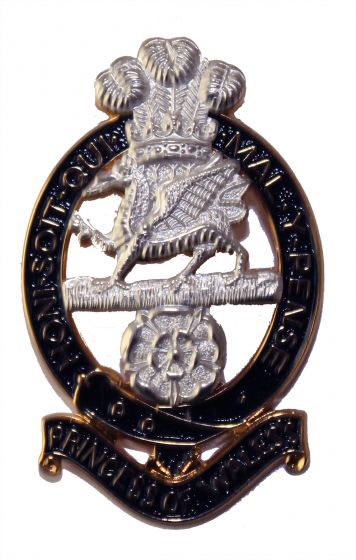 Issue PWRR OR's No2 Dress Silver and Blue Cap Badge