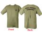Royal Marine Commando T-Shirt - Olive Green (Double Print)