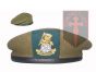 Yorkshire Regiment Khaki Beret + Officers Cap Badge