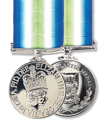 Official FULL SIZE Falklands South Atlantic Medal + Ribbon