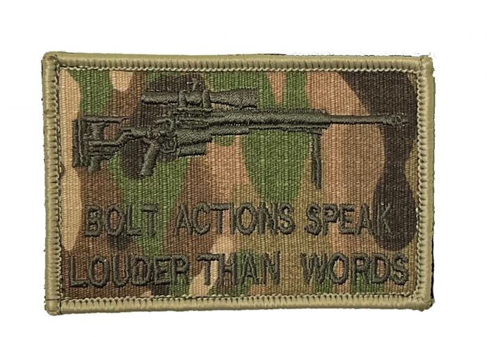 bolt actions sniper badge