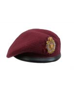 Royal Logistic Corps Officers Maroon Beret + Cap Badge