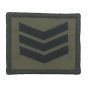 Olive Green Rank Patch (Commando Style) Sergeant