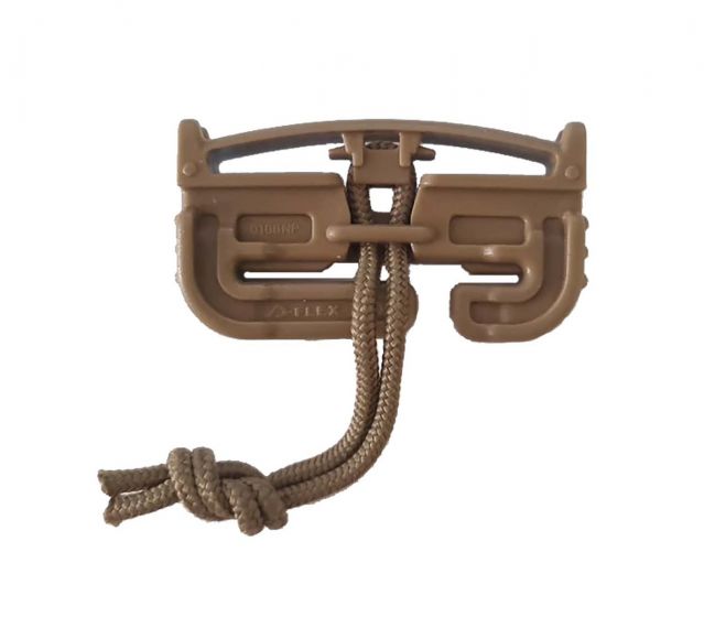 Duraflex Quick Attach Split Bar Quick Release Buckle / Tubes V2 - Single Slot Male Only (Coyote Brown)