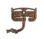 Duraflex Quick Attach Split Bar Quick Release Buckle / Tubes V2 - Single Slot Male Only (Coyote Brown)