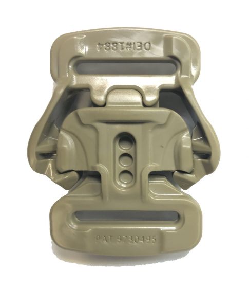 3DSR Tan499 Tactical Buckle (25mm - 1") closed