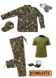 Kids Army Camo Pack 19 - Tshirt, Pants, Jacket, Cap, Camo Paint, Dog Tags and Bombsite Sign