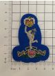 Royal Signals Berkshire Yeomanry Officers Wire Embroided Cap / Beret Badge 
