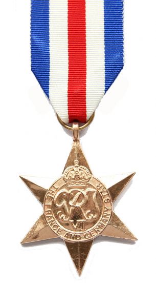 France and Germany Star Miniature Medal + Ribbon