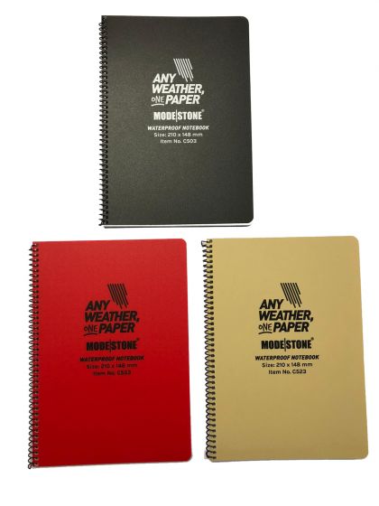 A5 Side Spiral Modestone Waterproof Notepad (100 Pages/50 Sheets)  group
