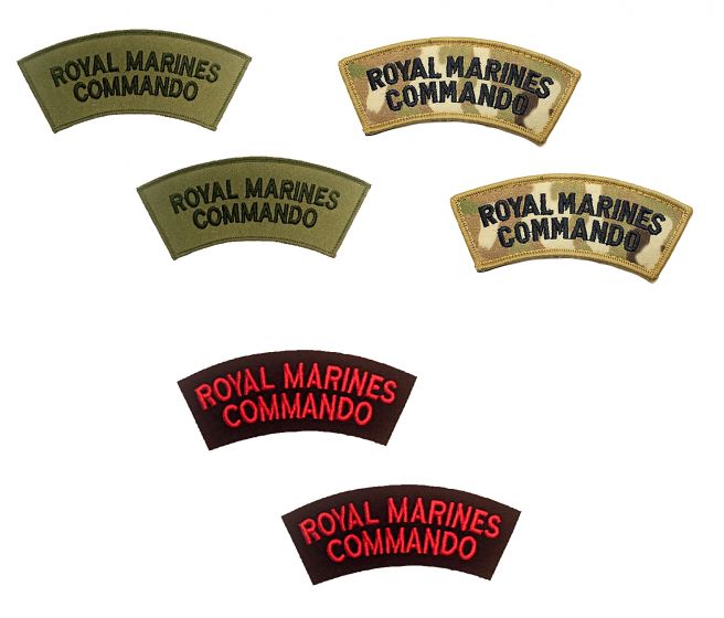 Royal Marines Commando Shoulder Titles (pair)