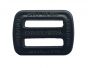 AustriAlpin 25mm / 1" - 2 slot buckle / Triglide - Black ( FC06B-K ) 