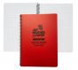 A5 Side Spiral Modestone Waterproof Notepad (100 Pages/50 Sheets) red