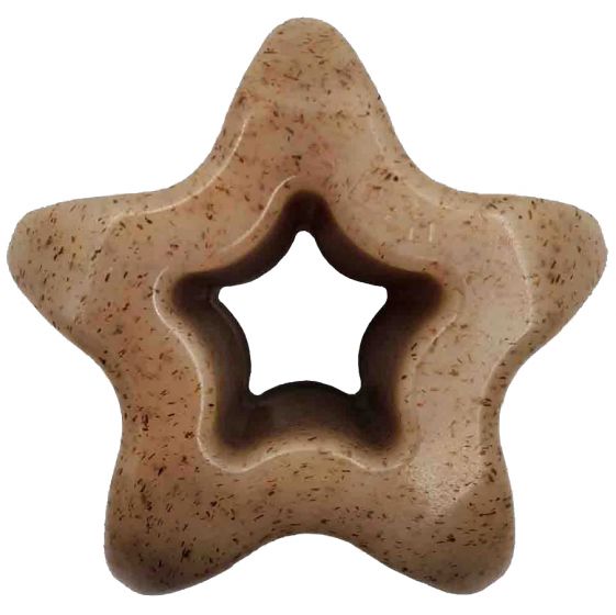 sodapup-brown-nylon-star-dog-toy