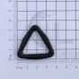 Duraflex Plastic Black 25mm / 1" Triangle  to scale