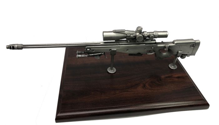 Pewter Accuracy International L115A3 Sniper Rifle Presentation
