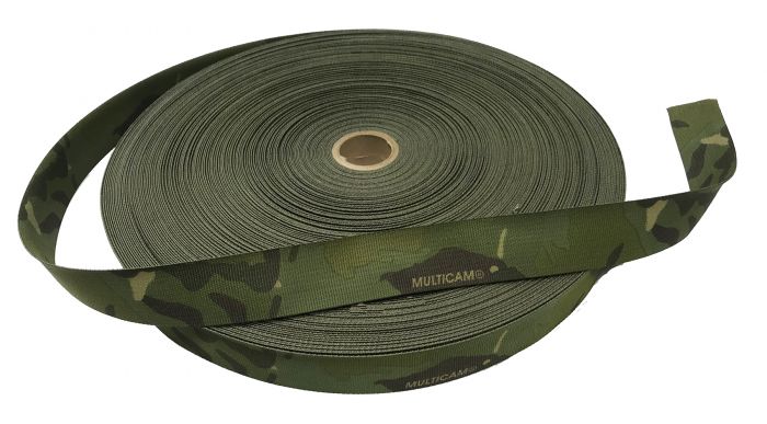 38mm / 1.5" Double Sided Crye Multicam Tropic Webbing with CTEdge™ roll