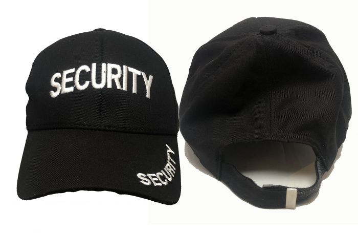 Black Cotton Security Cap - (Ideal for Fancy Dress)