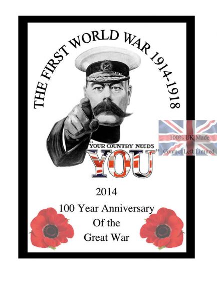 World War 1 Anniversary Poster 100 Year Centenary commemorative Edition 