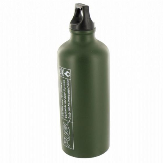 Highlander Aluminium Fuel Bottle Olive Green