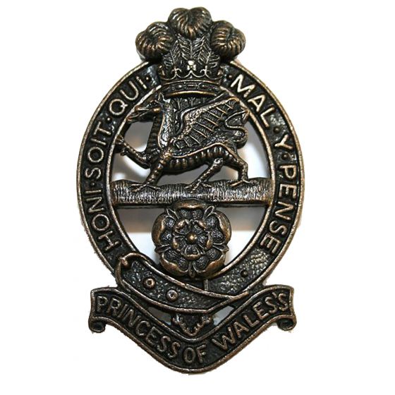 Issue PWRR Officer & OR's Bronze Cap / Beret Badge