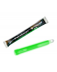 12 Hour 6” Military ChemLight (15cm) Green lightstick (Cyalume® Branded)