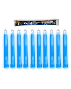 10 (TEN) - 8 Hour 6” Military ChemLight (15cm) Blue lightstick (Cyalume® Branded) 