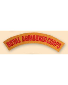 Royal Armoured Corps Shoulder Titles (pair)