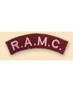 Royal Army Medical Corps RAMC Shoulder Titles (pair)
