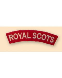 Royal Scots Shoulder Titles (pair)