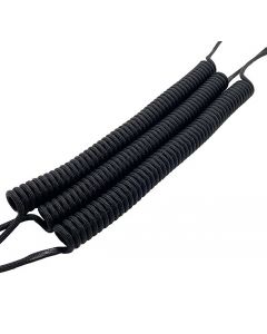 Black Coil for lanyards (Tactical / Industrial)