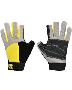 Kong Alex Gloves - Kevlar/Leather - Grey/Black/Yellow