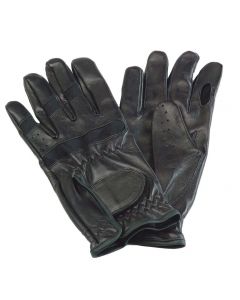 Black Leather Lightweight Shooting Gloves by David Nickerson 