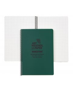 A4 Side Spiral Modestone Waterproof Notepad (100 Pages/50 Sheets) - Military Model
