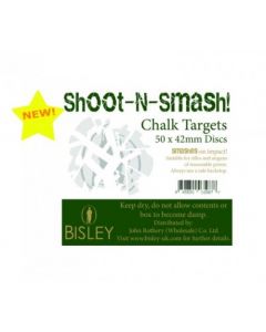 Chalk Targets Shoot-N-Smash 42mm Box of 50 by Bisley
