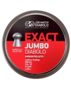 JSB Exact Jumbo .22 Pellets, Tin of 500
