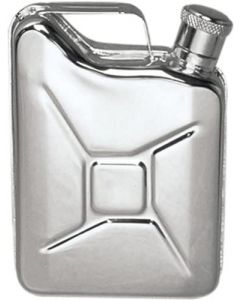 Mil-Tec Pocket Flask in Jerry Can Style - Stainless Steel Hip Flask - 170ml