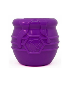 Large Honey Pot Durable Rubber Treat Dispenser & Enrichment Toy - Purple
