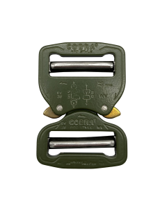 AustriAlpin Cobra Buckle PRO STYLE 9kN - FY38LVV - Olive Green Buckle, Male Adjustable, Female Fixed