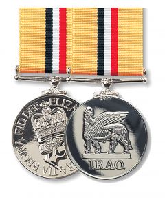 Official OP Telic IRAQ FULL SIZE Medal and Ribbon